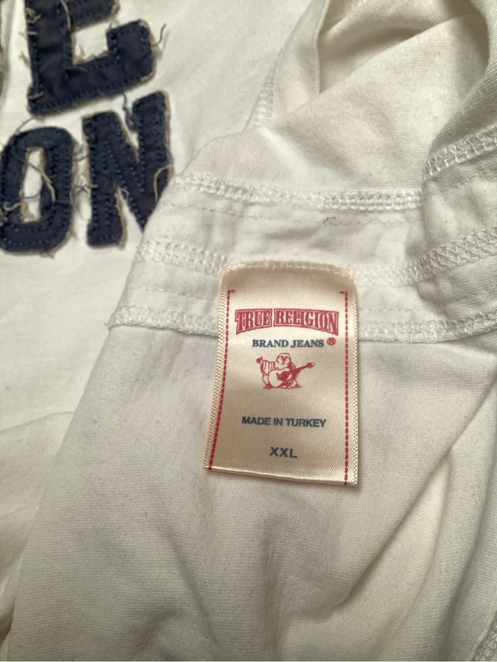 True Religion White Logo Tee. 771